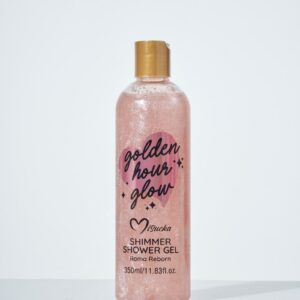 golden hour 350ml shimmer shower gel pink.jpg